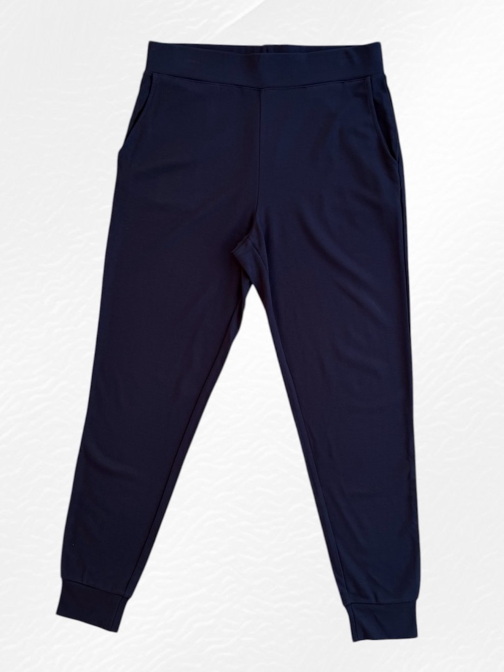 Matty M Navy Blue Tapered Leg Pull-On Stretch Ankle Pants ~ Women’s Medium